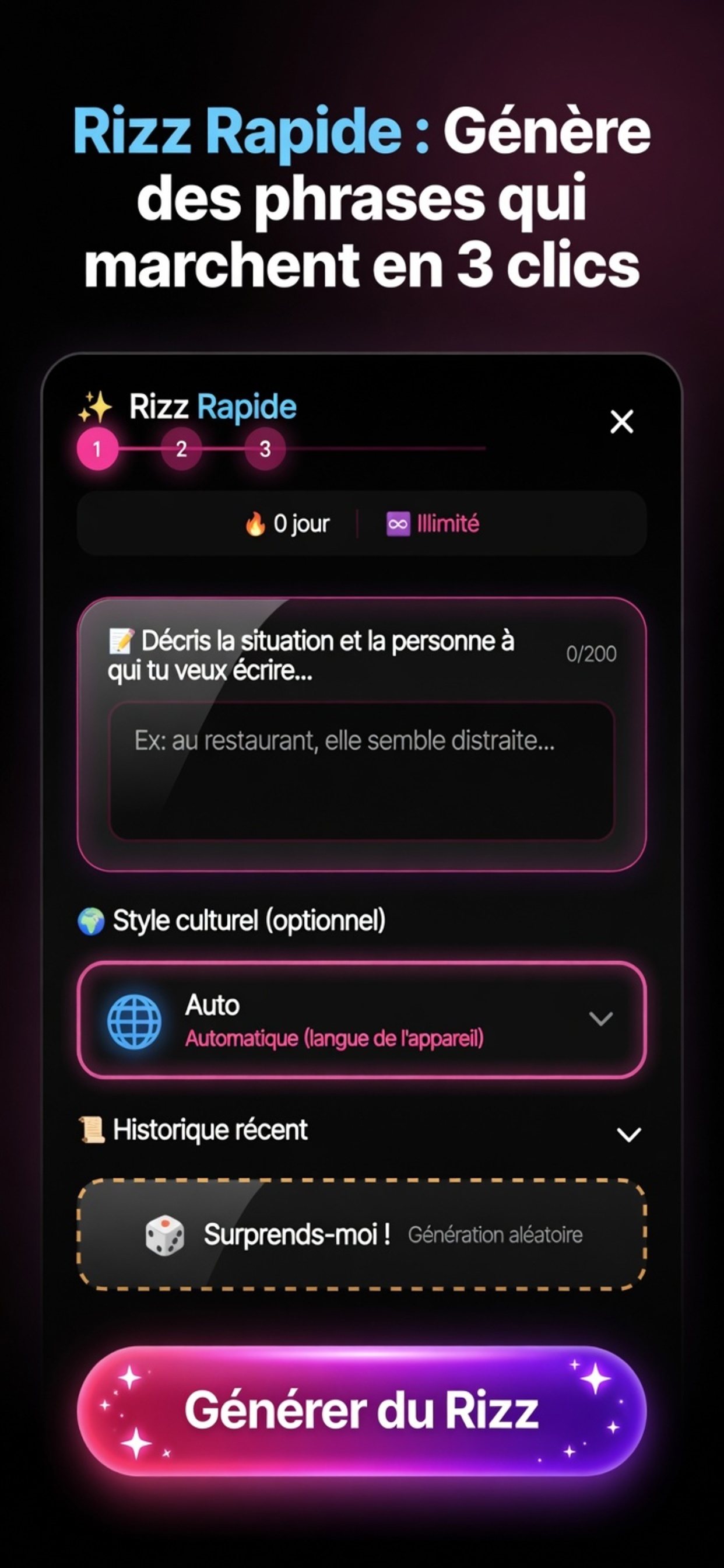 RizzBoost AI - Analyse tes conversations ou aborde en photo